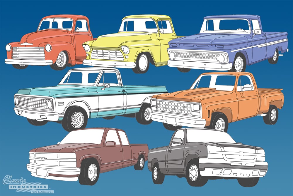 1947 2013 Chevy Truck Generations Quick Reference Guide